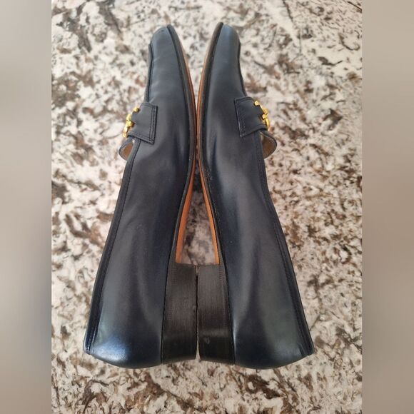 Salvatore Ferragamo Blue ‎ Leather Flat Size 8 AA - Picture 11 of 14